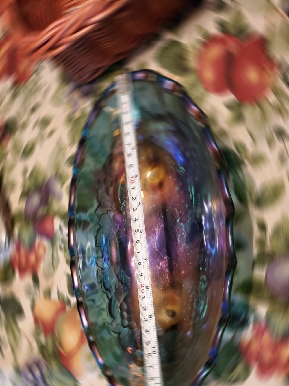 Large oval shaped bowl